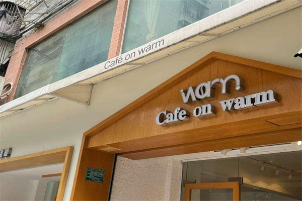 Warm cafe on warm